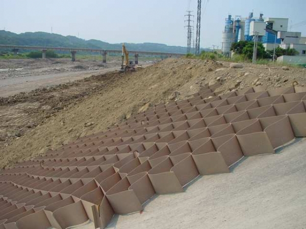 HDPE 지오셀 자갈 안정기 6