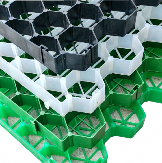HDPE 잔디 잔디 그리드 플라스틱 자동차 차고 도로 포장 강화 심기 잔디 파워 그리드 5